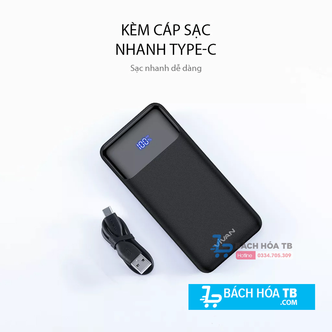 Pin sạc dự phòng 10.000 mAh VIVAN VPB-X10