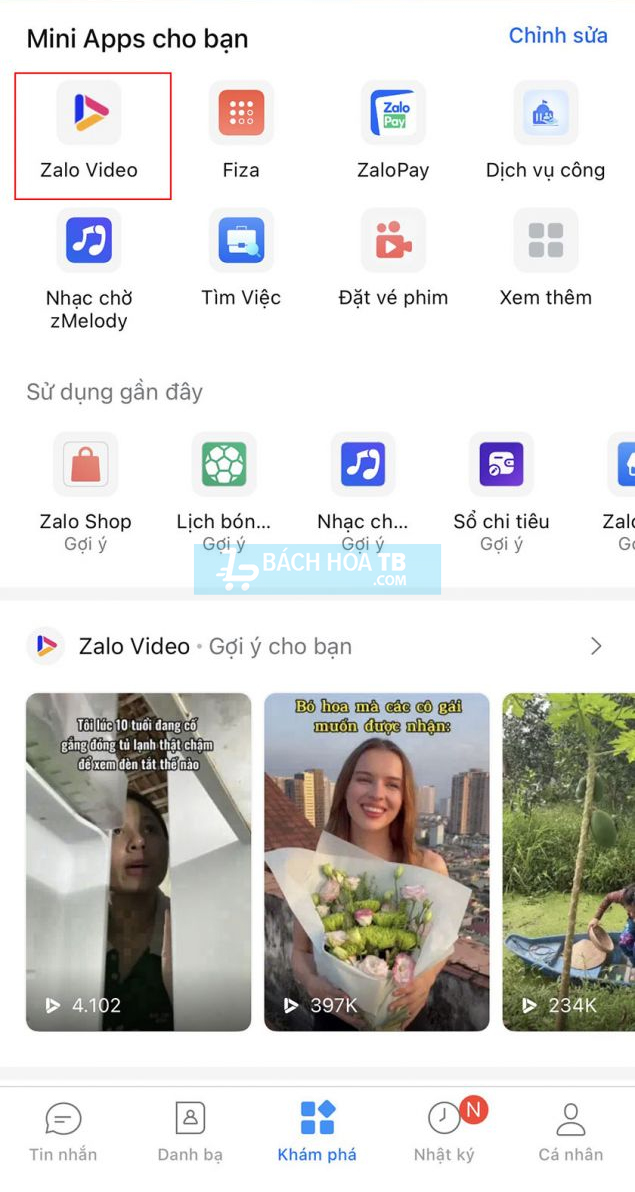 Chọn mục