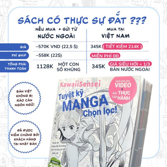 Bí kíp nâng level vẽ Manga: Khám phá Tuyệt Kỹ Manga Chọn Lọc – Sách gối đầu của dân vẽ”
