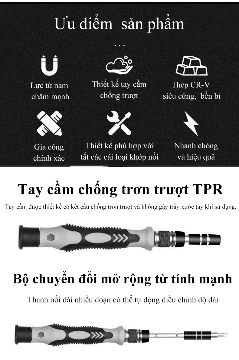Đầu từ tính đa năng tiện lợi