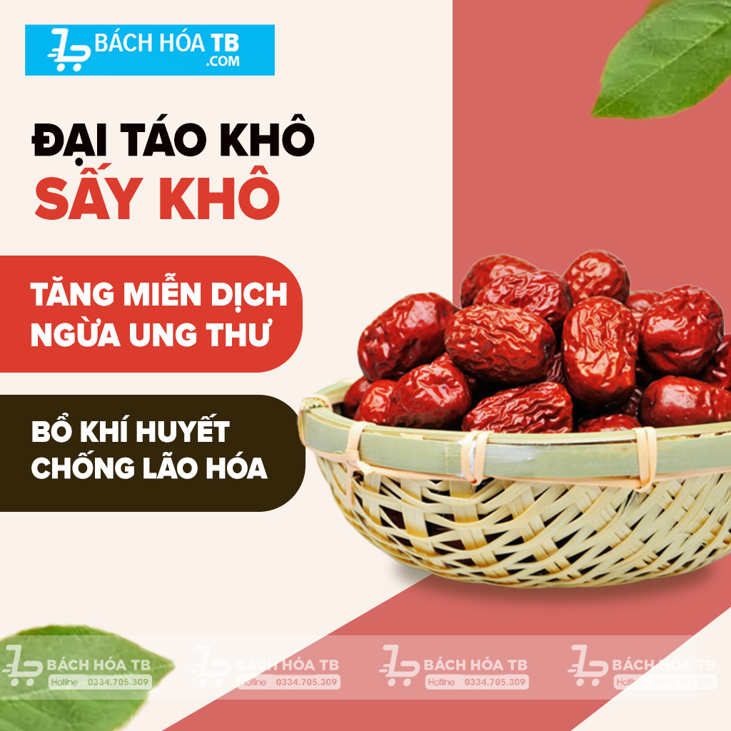 Đại Táo khô(Fructus Zizyphi) - Tính Vị, Công Dụng và Bài Thuốc