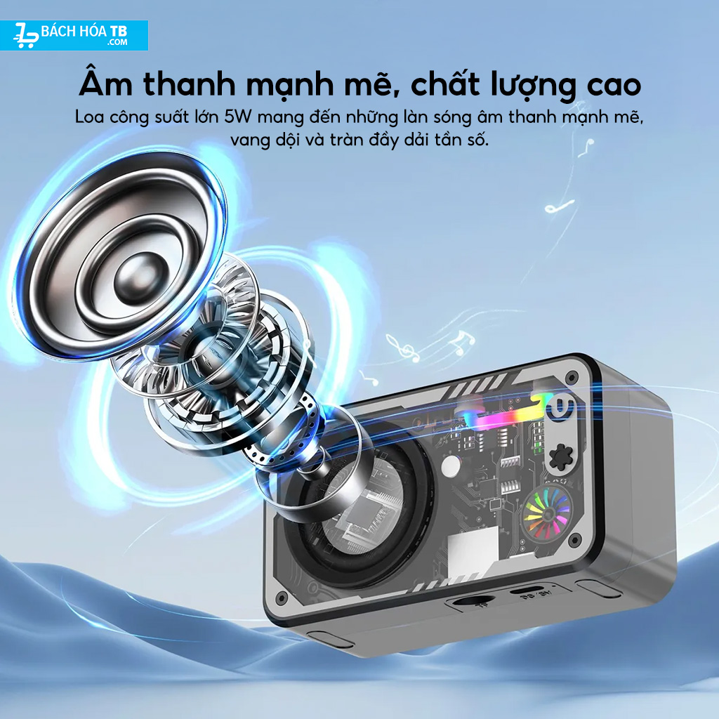 Loa Bluetooth Mini Goojodog AB4085_Âm thanh