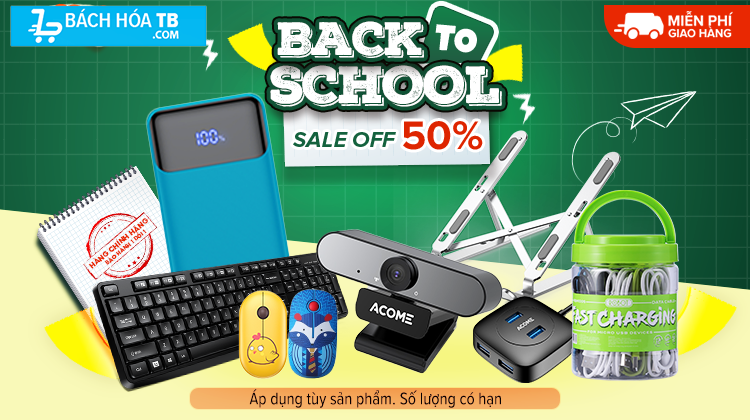 "BACK TO SCHOOL" VỚI BÁCH HÓA TB - MUA GÌ CŨNG GIẢM