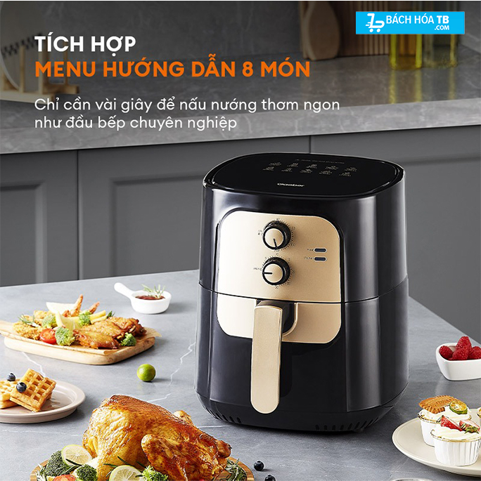 Nồi chiên không dầu Gaabor AF65M-BK01A 6.5L - Dung tích lớn