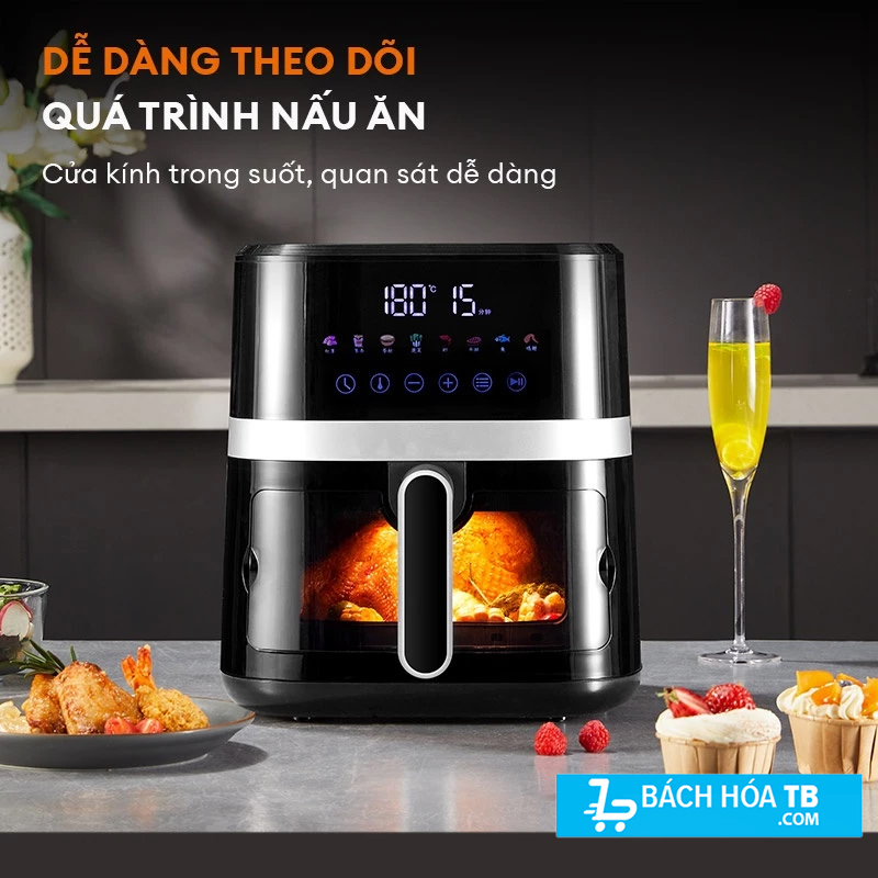 Nồi chiên GAABOR AF65T-BK01A - Dễ dàng quan sát 