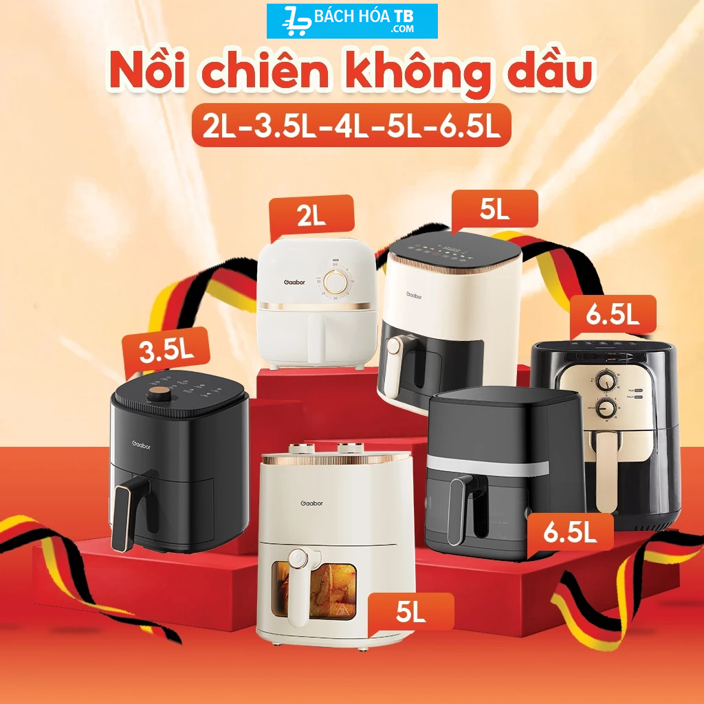 List nồi chiên không dầu Gaabor
