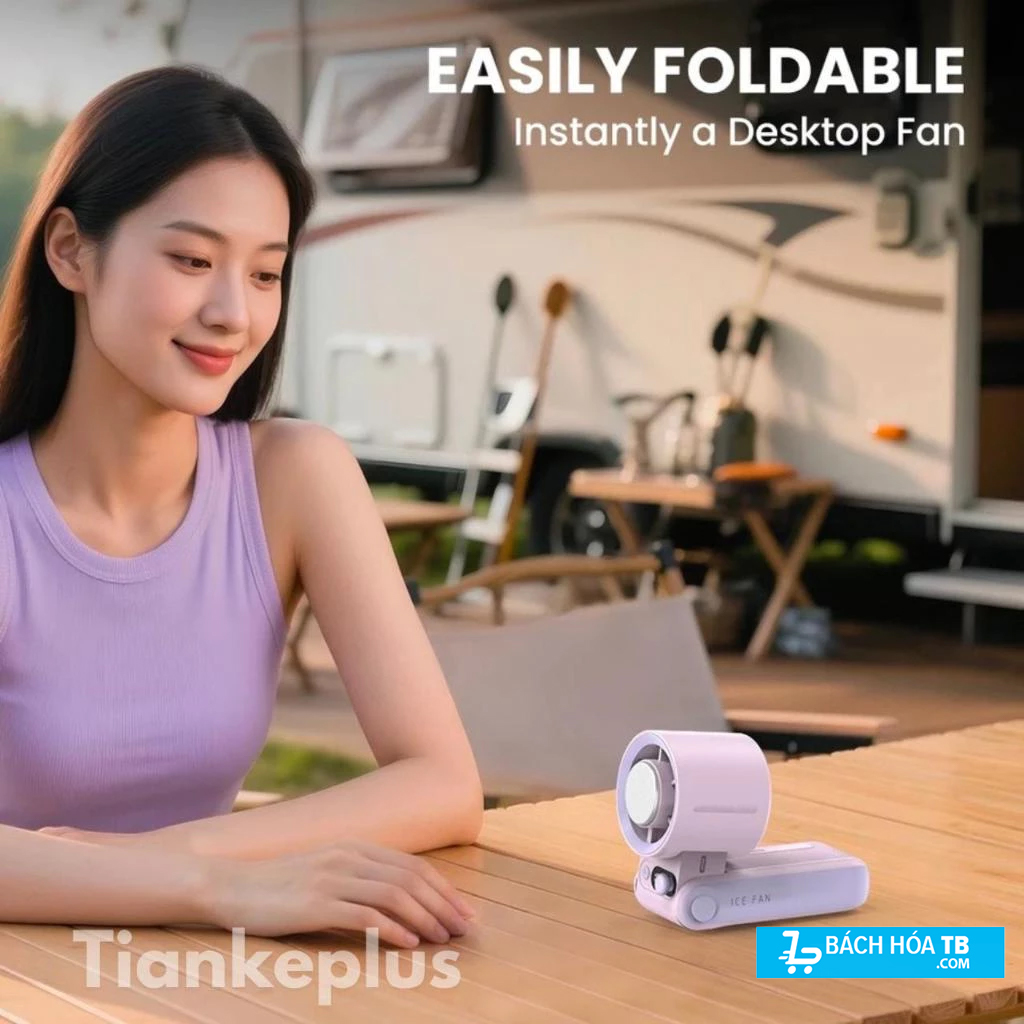 Quạt Sò Lạnh Cầm Tay Tiankerplus TF30 Air Ultra – 199 Cấp Gió, Pin 10000mAh, Màn Hình LED, , Cực Mát Mùa Hè