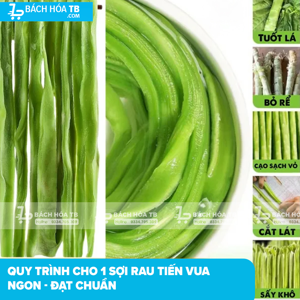 Rau Tiến Vua Khô Loại 1, Được Sấy Lạnh, Ăn Rất Giòn, Dai và Ngọt, Dùng Trộn Gỏi, Nhúng Lẩu Rất Ngon