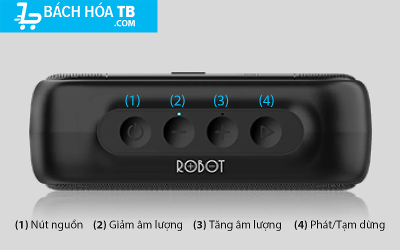 Loa Bluetooth ROBOT RB100 - Nút điều khiển