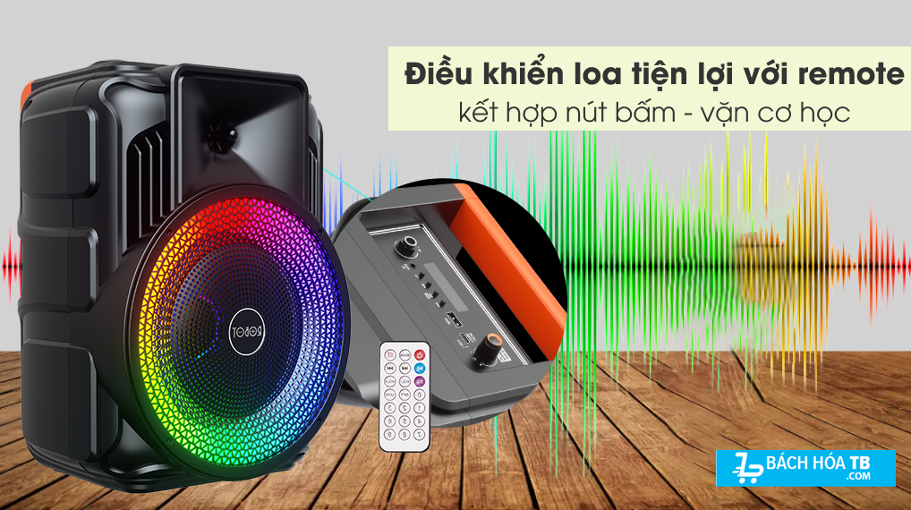 Loa Karaoke Bluetooth ROBOT RB500 - Điều khiển