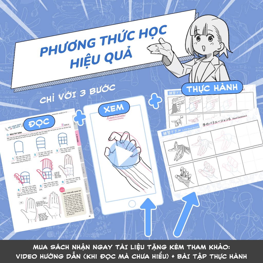 Bí kíp nâng level vẽ Manga: Khám phá Tuyệt Kỹ Manga Chọn Lọc – Sách gối đầu của dân vẽ”