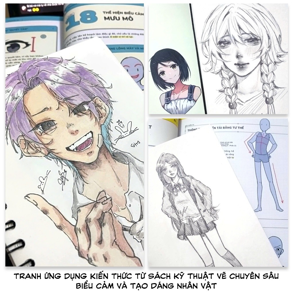 Bí kíp nâng level vẽ Manga: Khám phá Tuyệt Kỹ Manga Chọn Lọc – Sách gối đầu của dân vẽ”